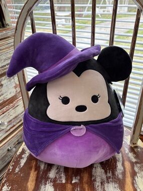 Purple Witch Mickey / Minnie Squishmallow Plush. NWT.  See photos
